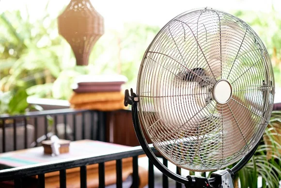 Ventilator auf Veranda